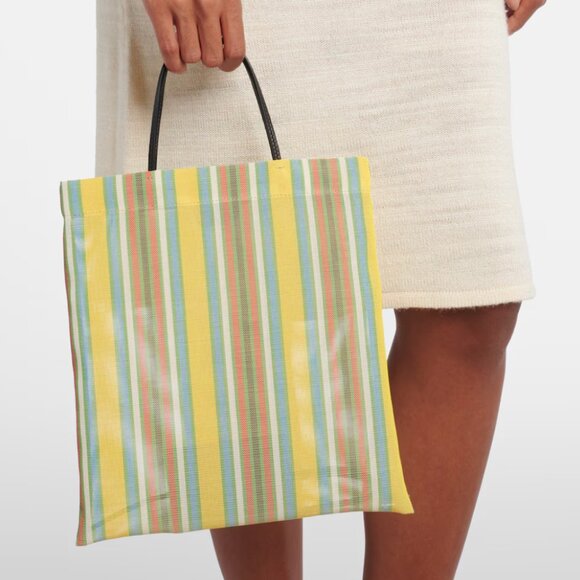 The Row Barn Mini striped mesh tote bag - Picture 5 of 7